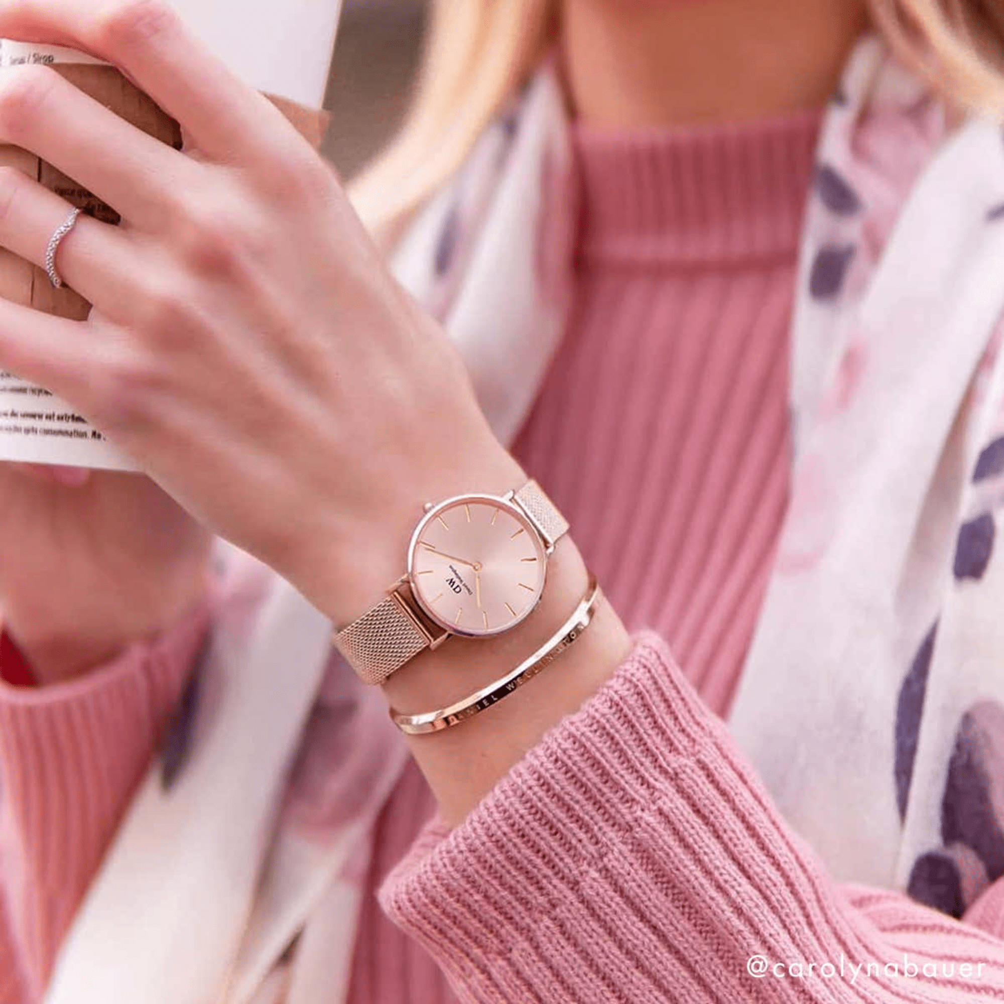 DW Petite Melrose Light Pink Watch