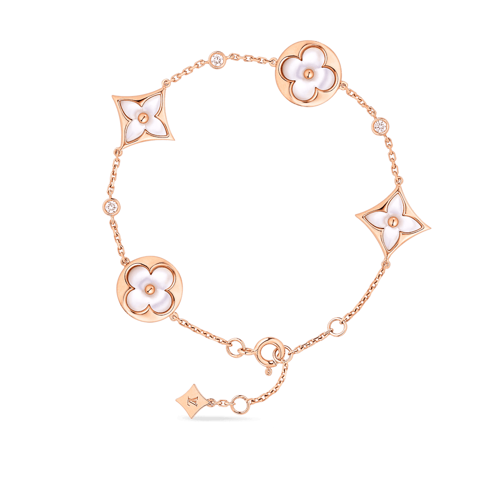 18K Louis Vuitton Colour Blossom Balenciaga Multi-Motif Bracelet