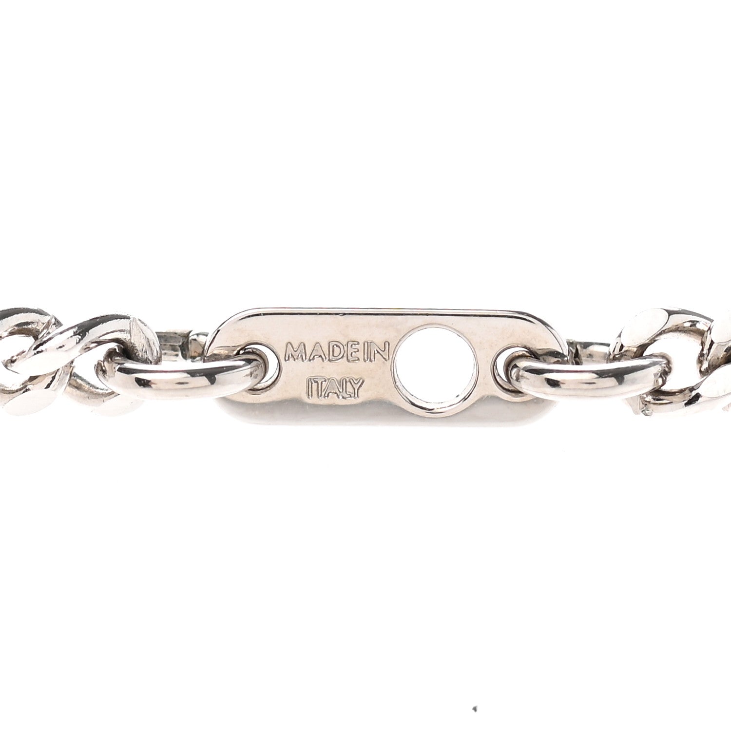 18K Louis Vuitton Monogram Lock Pendant Necklace