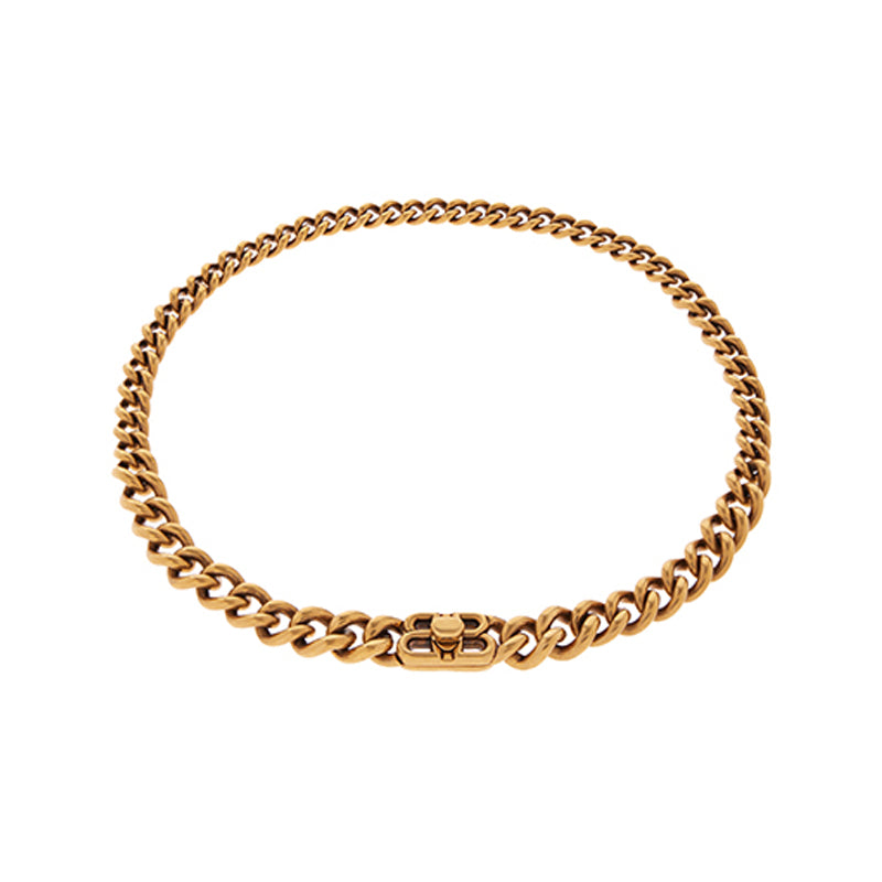 18K Balenciaga Monaco Chain Necklace