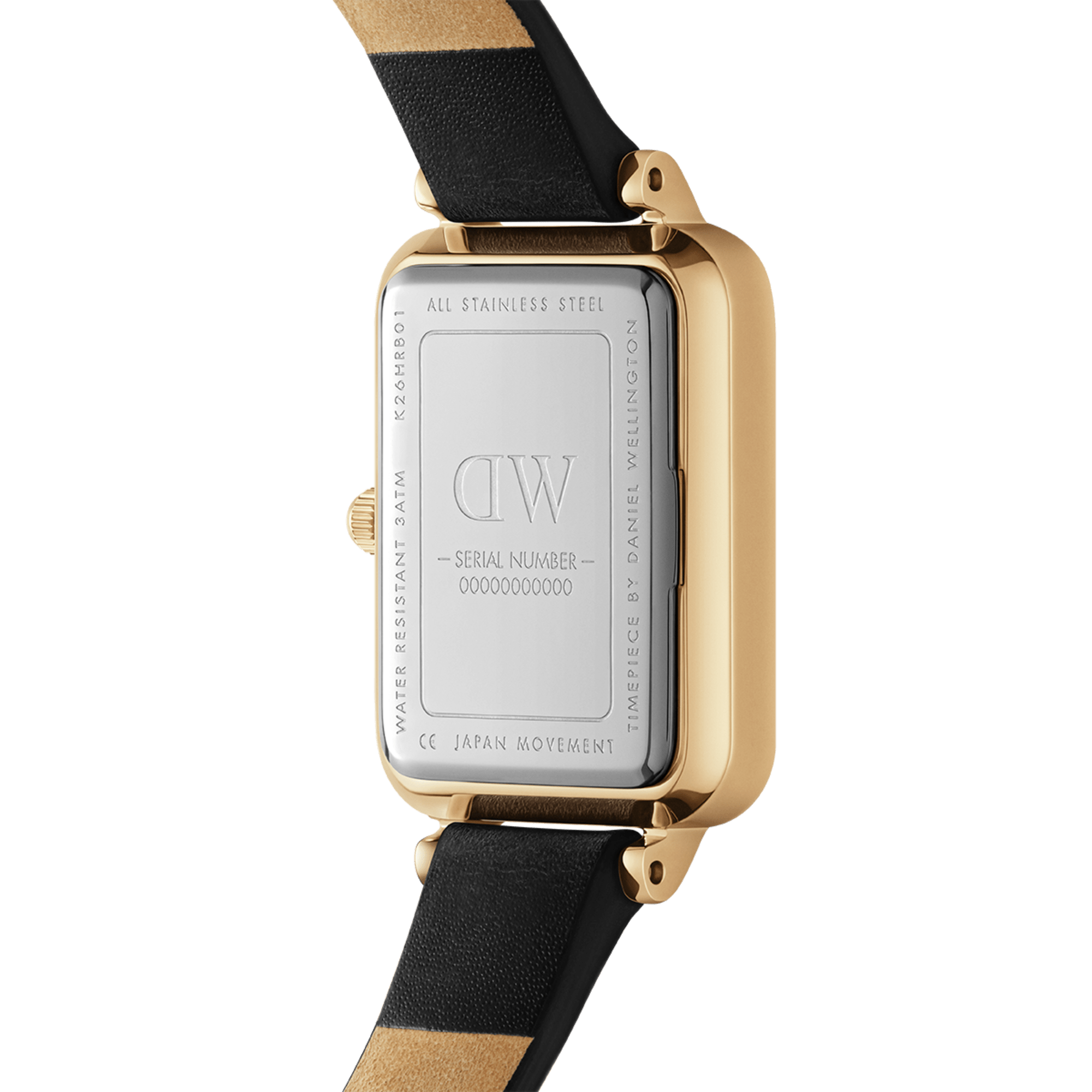 DW Quadro Pressed Sheffield Gold Watch