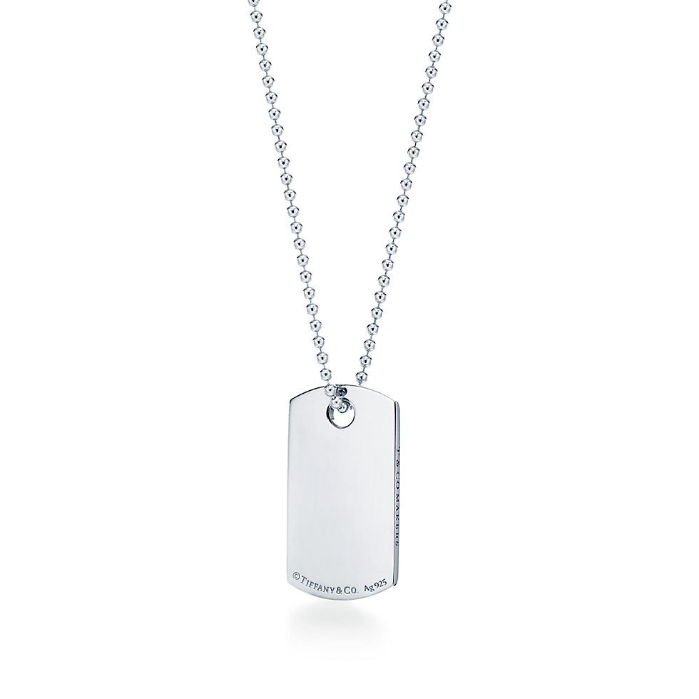 18K Tiffany 1837 Makers I.D. Tag Pendant Necklace