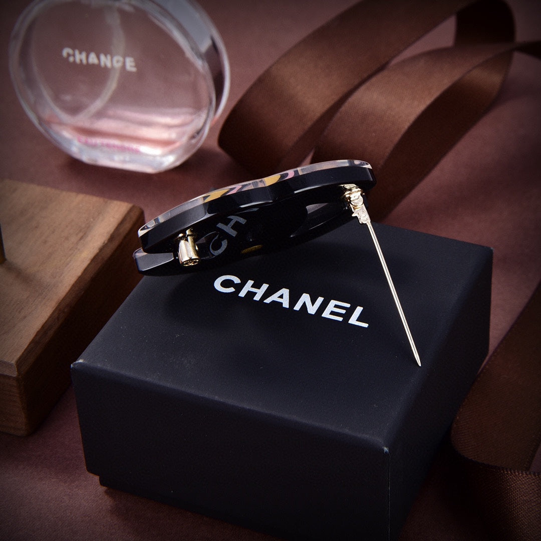 18K  Chanel Yellow Brooch