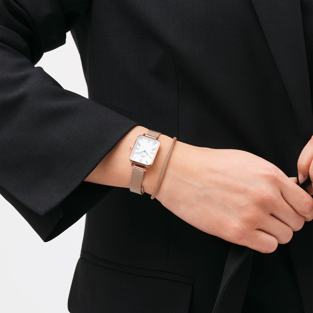 DW Quadro Roman Numerals Melrose Watch